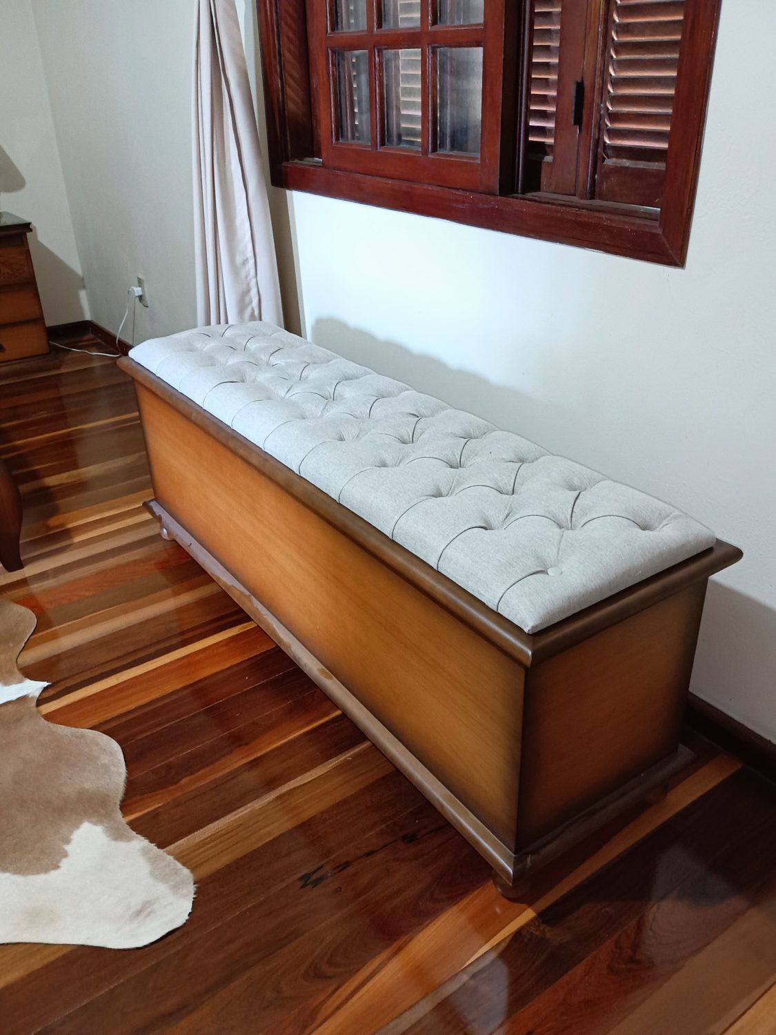 Baú recamier entregue a cliente