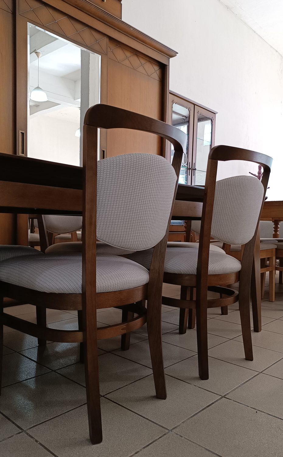 Cadeiras de jantar estofadas